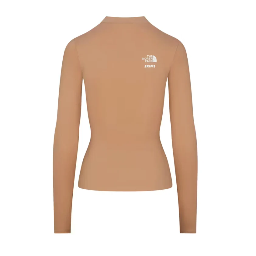 SKIMS x TNF Refina Long Sleeve Top Ochre - Image 2