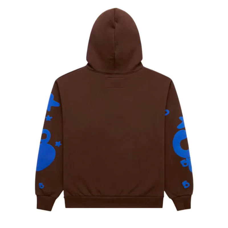 Sp5der Beluga Hoodie Brown - Image 2