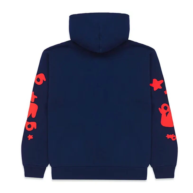 Sp5der Beluga Hoodie Navy - Image 2