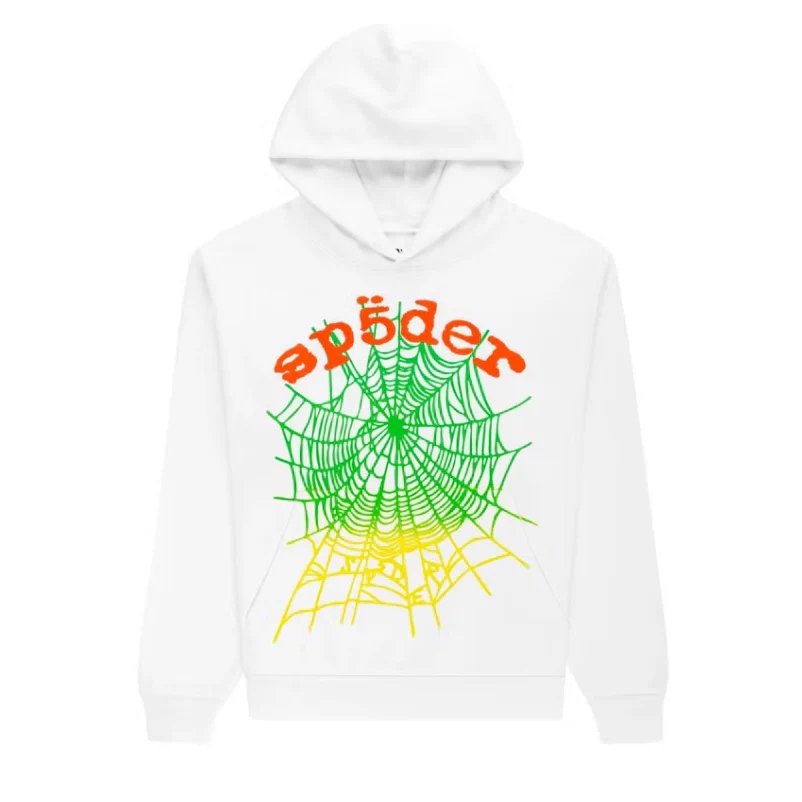 Sp5der OG Web V2 Gradient Hoodie White