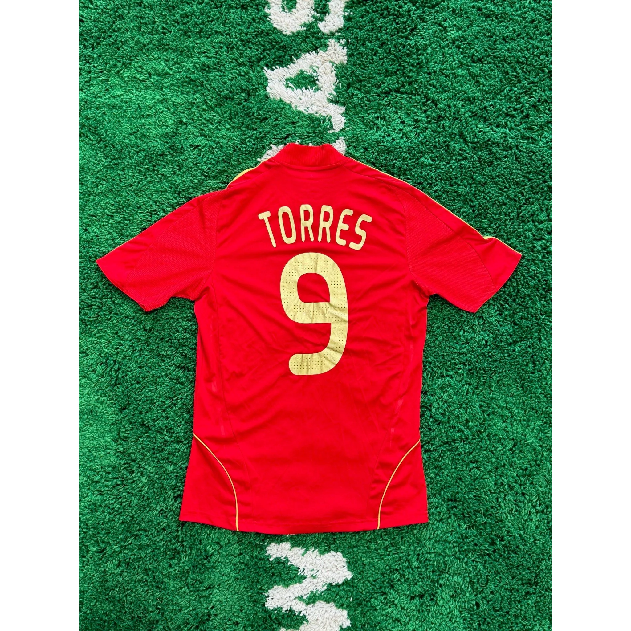 Spain Home Shirt 2007-2008 Torres #9 S - Image 2