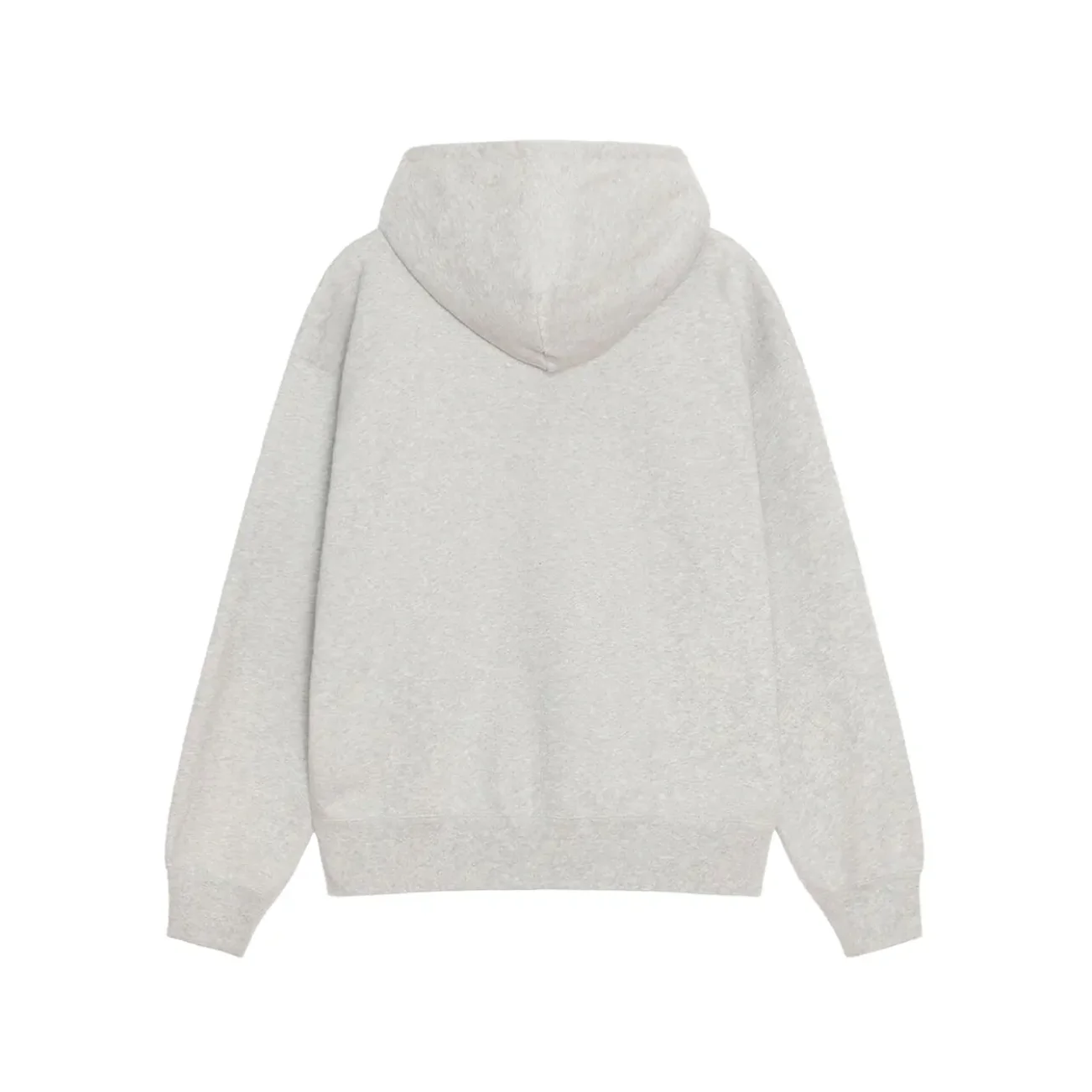 Stussy x Nike Fleece Zip Hoodie (FW25) Grey Heather - Image 2