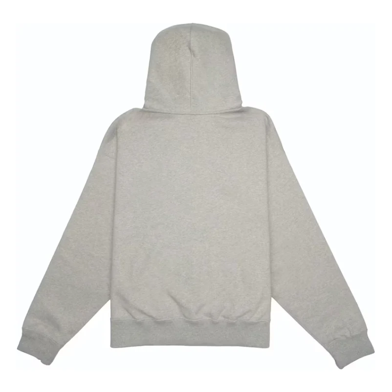 Stussy x Nike Fleece Zip Hoodie Grey Heather - Image 2