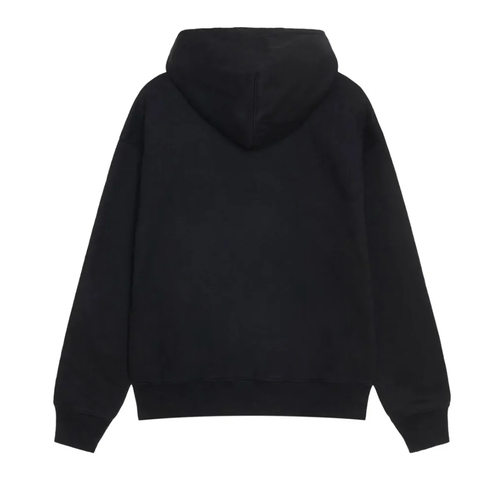 Stussy x Nike Stone Washed Fleece Zip Hoodie (FW25) Black - Image 2