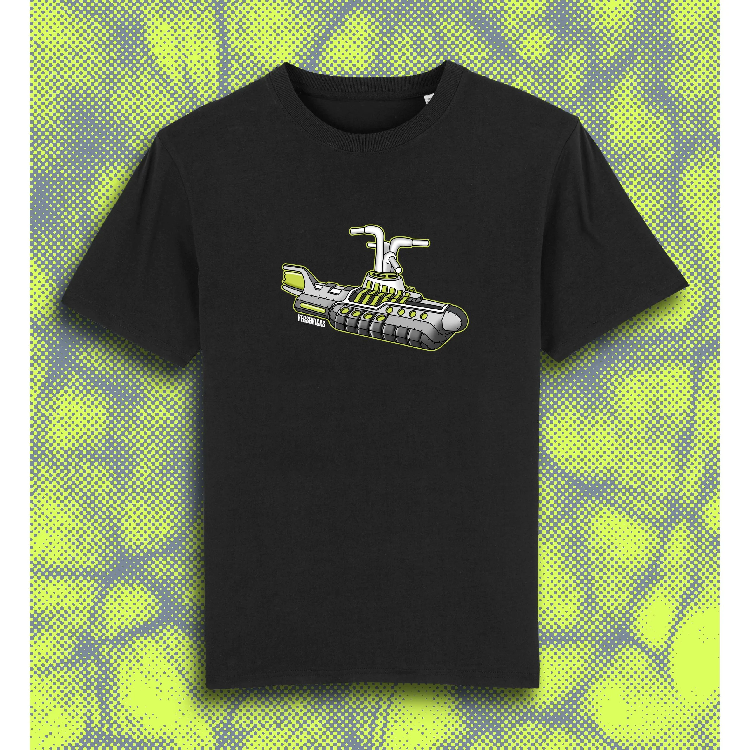 Neon Submarine Tee Black - Image 2