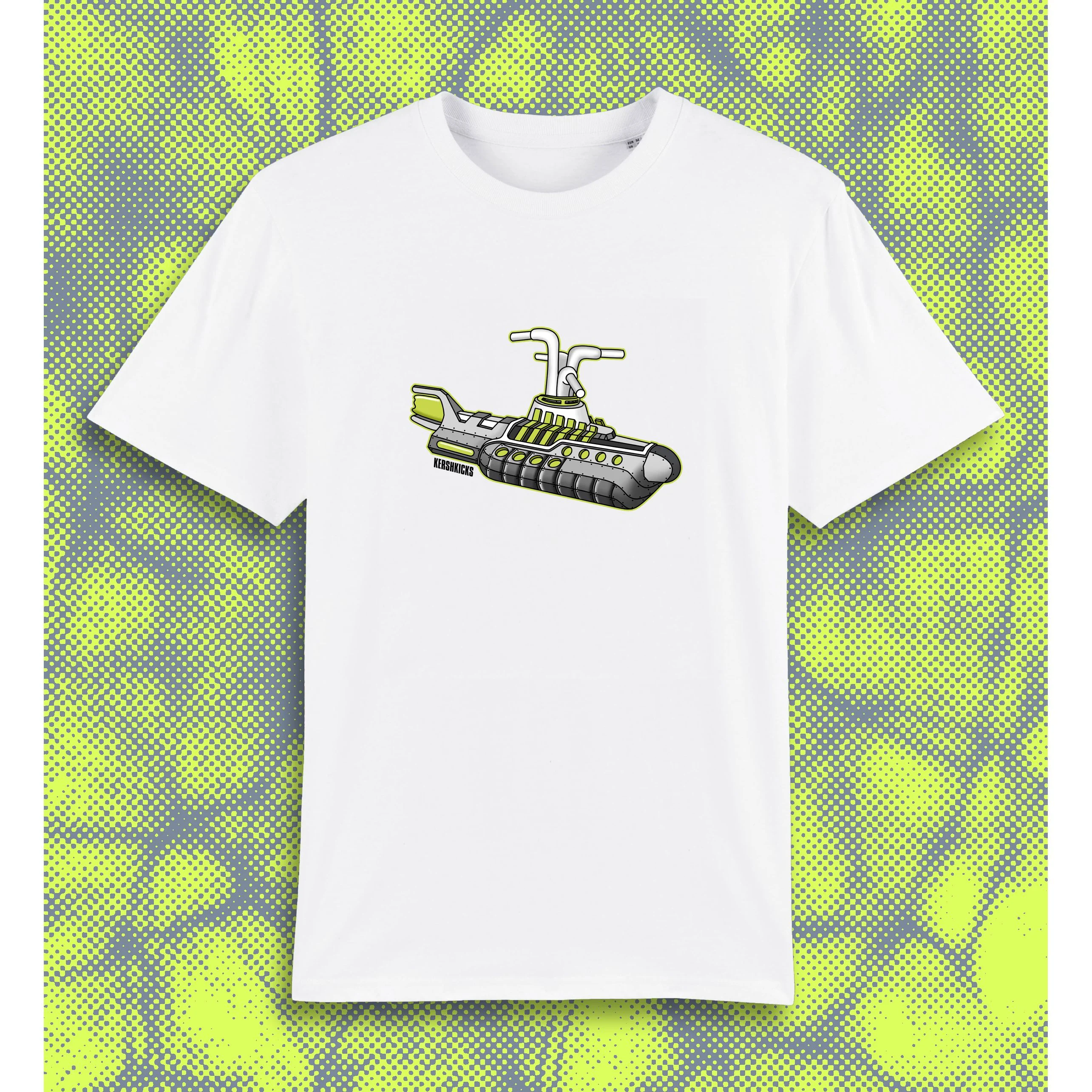 Neon Submarine Tee White - Image 2