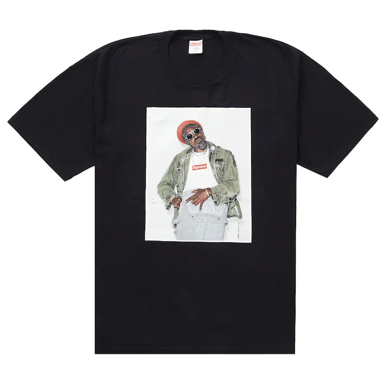Supreme André 3000 Tee Black - Image 3