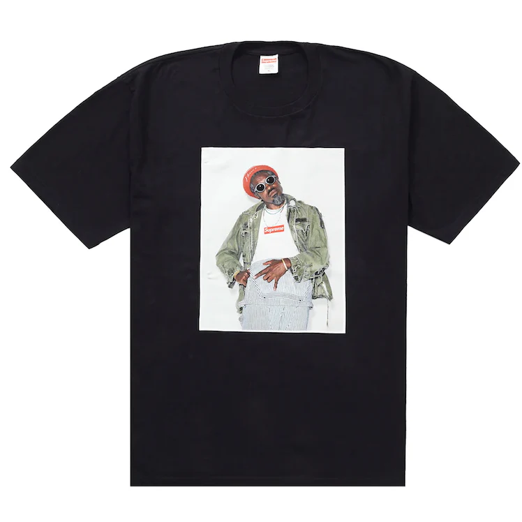 Supreme André 3000 Tee Black - Image 4