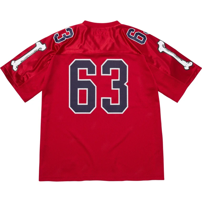 Supreme Bones Football Jersey Red - Image 2