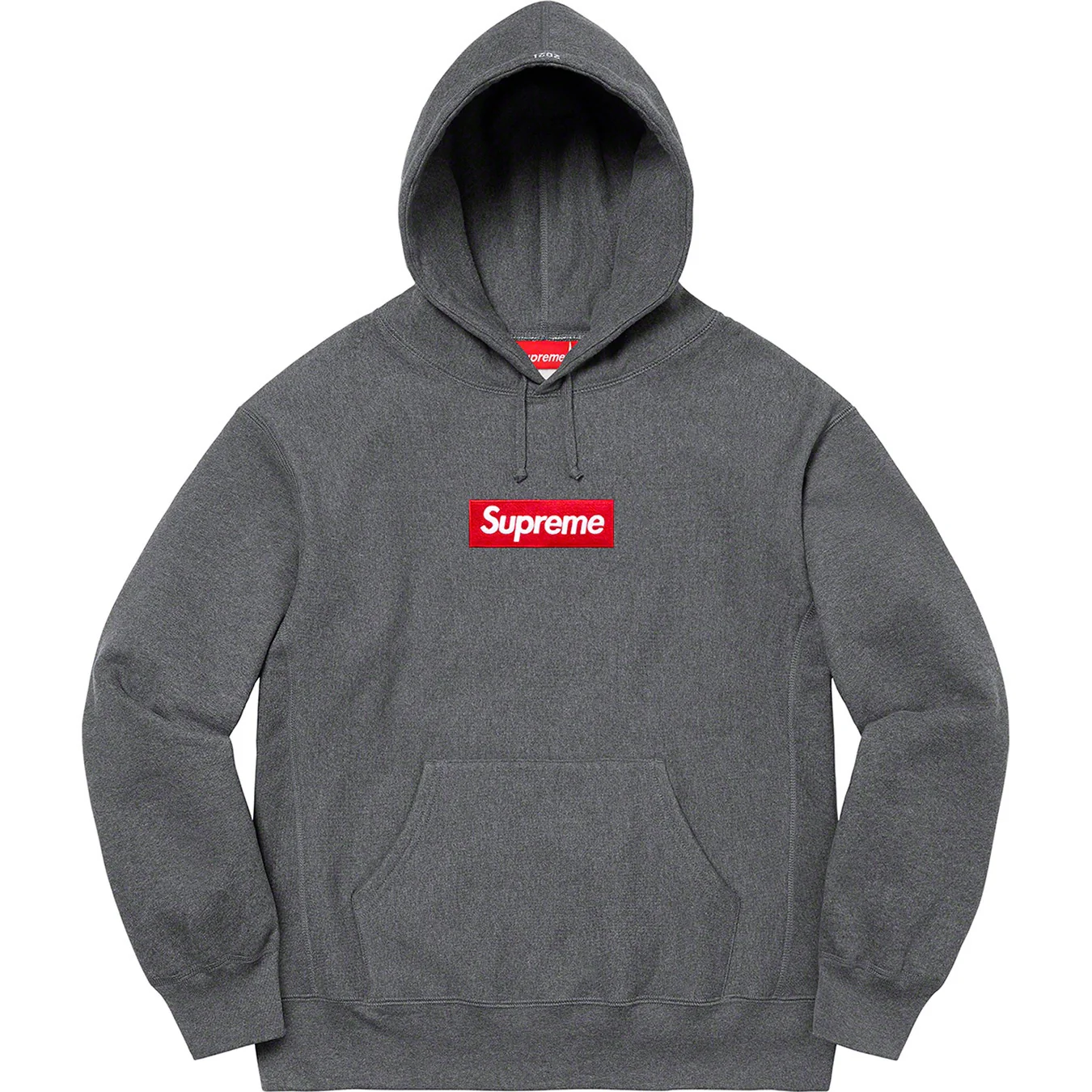 Supreme Box Logo Hooded Sweatshirt - Charcoal