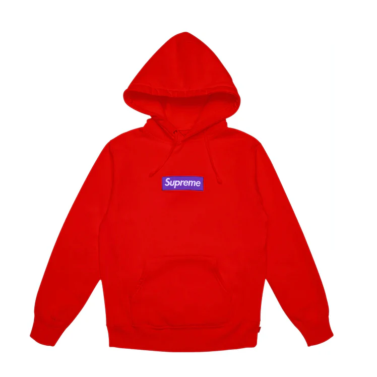 Supreme Box Logo Hooded Sweatshirt (FW17) Red - Image 2