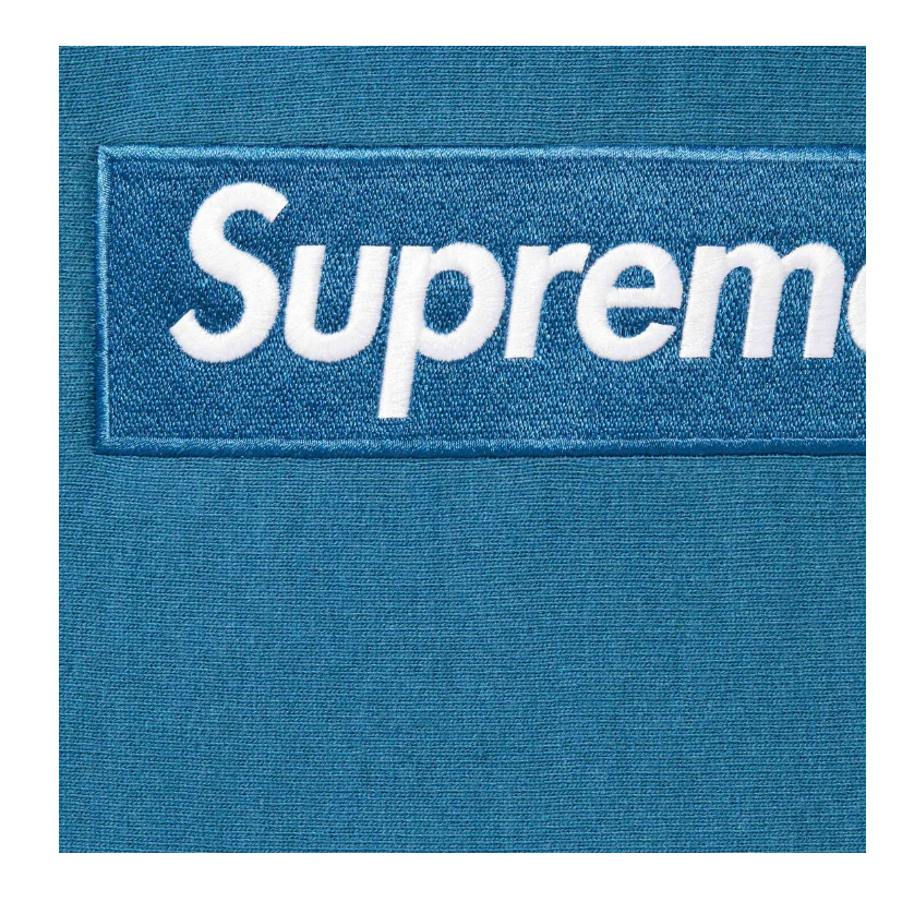Supreme Box Logo Hooded Sweatshirt (FW23) Blue - Image 2