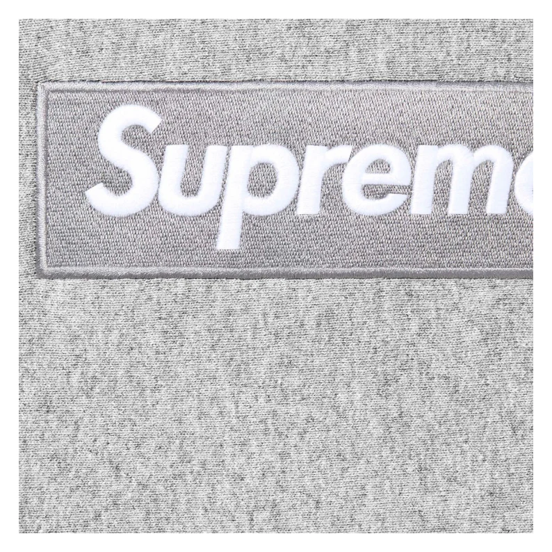 Supreme Box Logo Hooded Sweatshirt (FW24) Heather Grey - Image 2