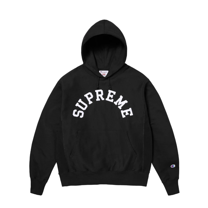 Supreme Champion Hooded Sweatshirt (SS25) Black