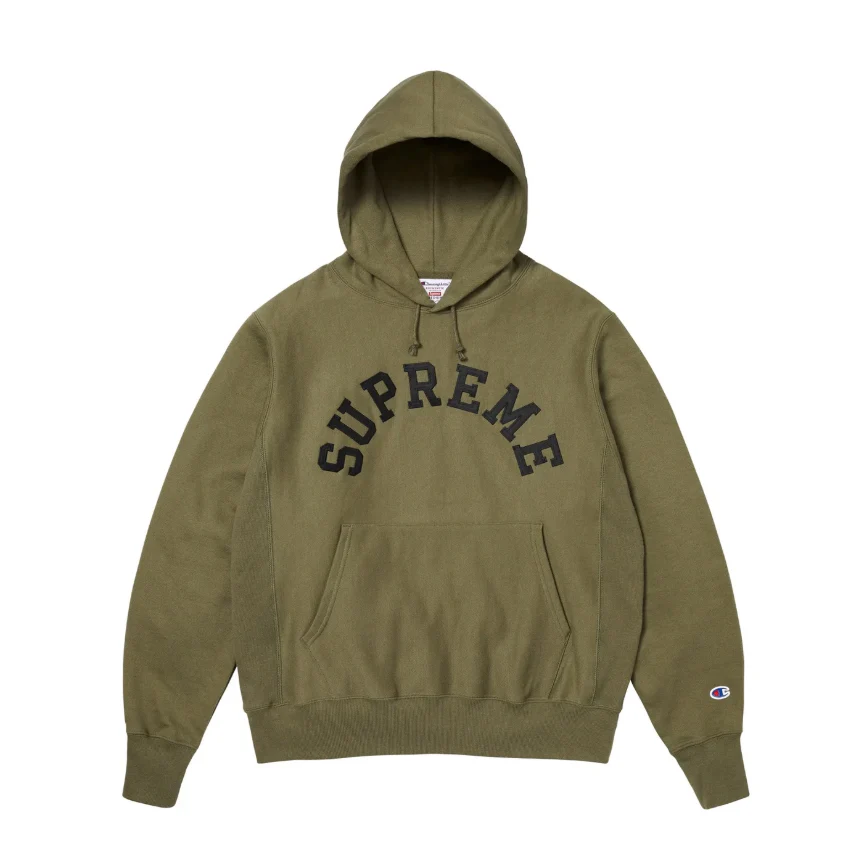 Supreme Champion Hooded Sweatshirt (SS25) Olive