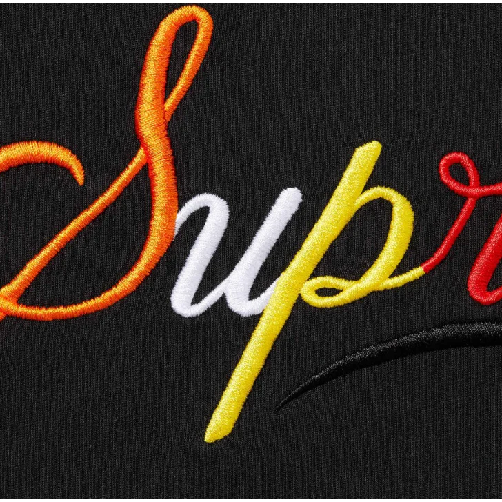 Supreme Cursive S/S Top Black - Image 2