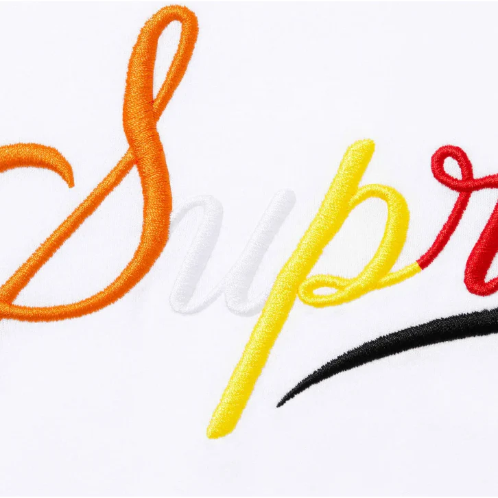 Supreme Cursive S/S Top White - Image 2