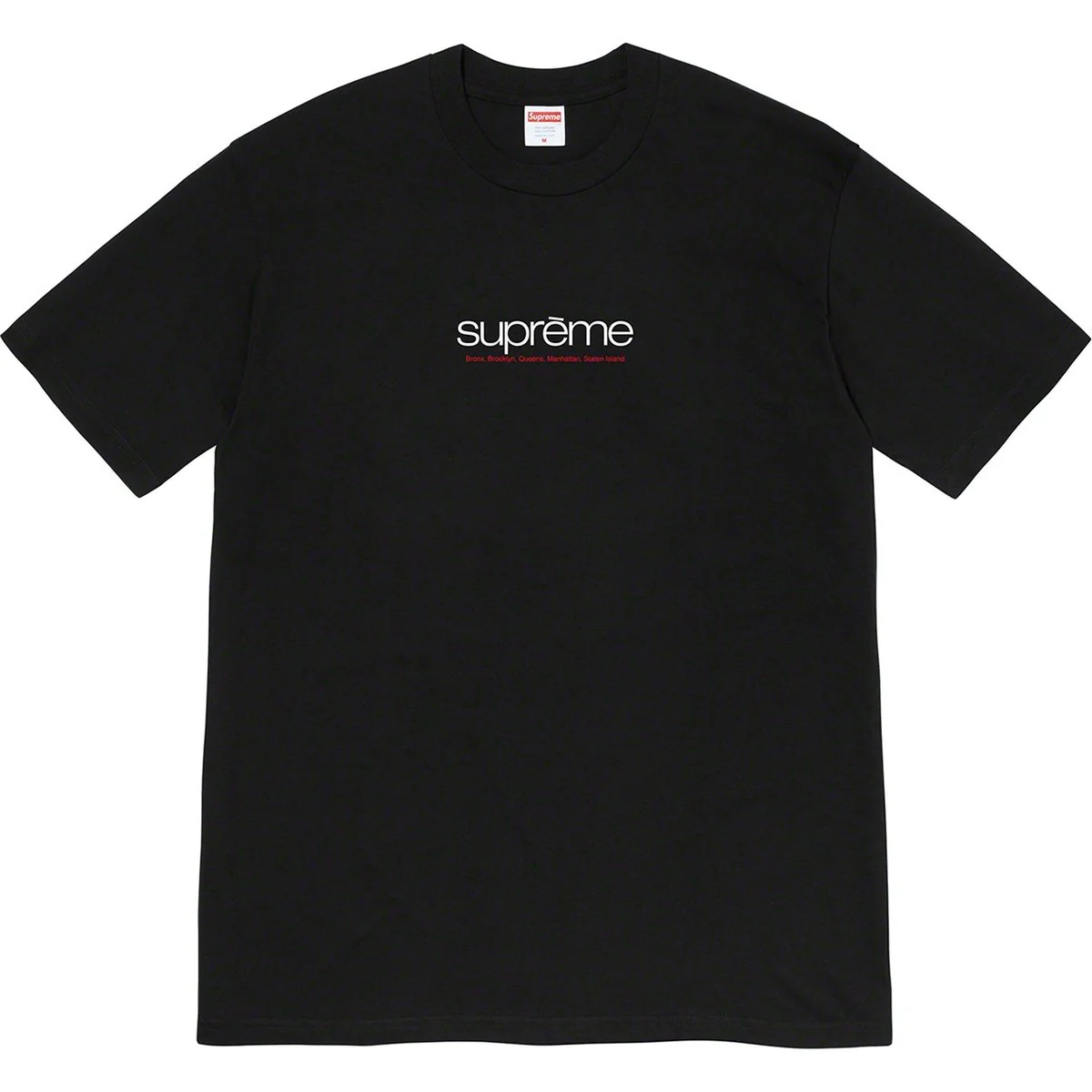Supreme Five Boroughs Tee Black.