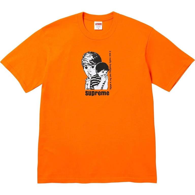 Supreme Freaking Out Tee Orange