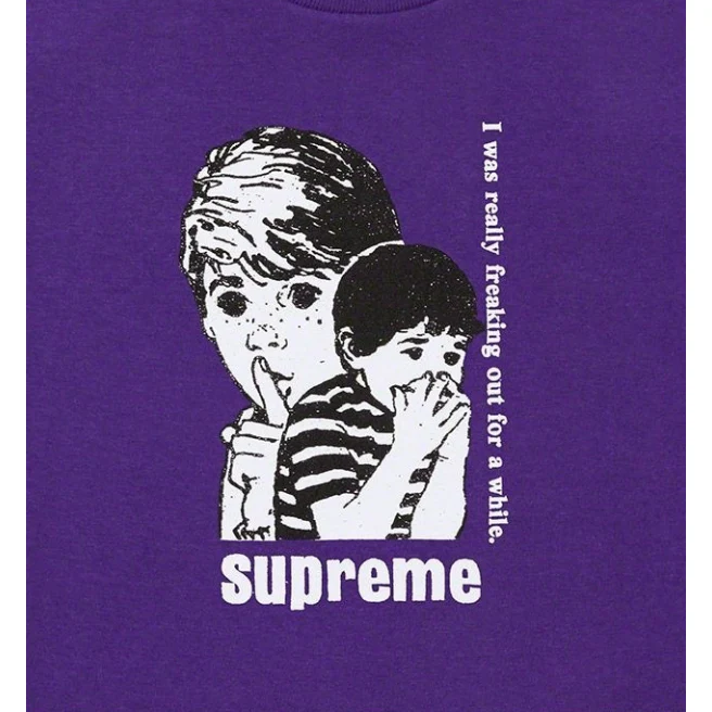 Supreme Freaking Out Tee Purple - Image 2