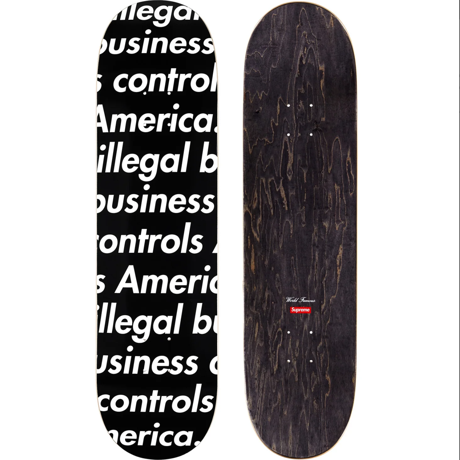 Supreme Illegal Business Skateboard Deck Black - Image 2
