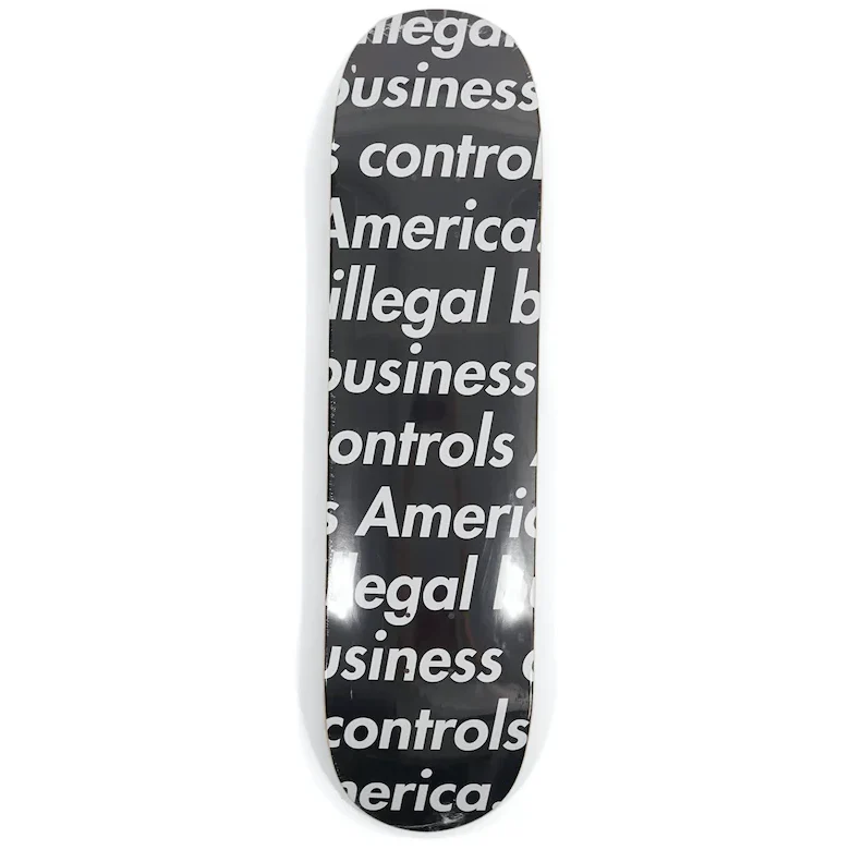 Supreme Illegal Business Skateboard Deck Black - Image 3