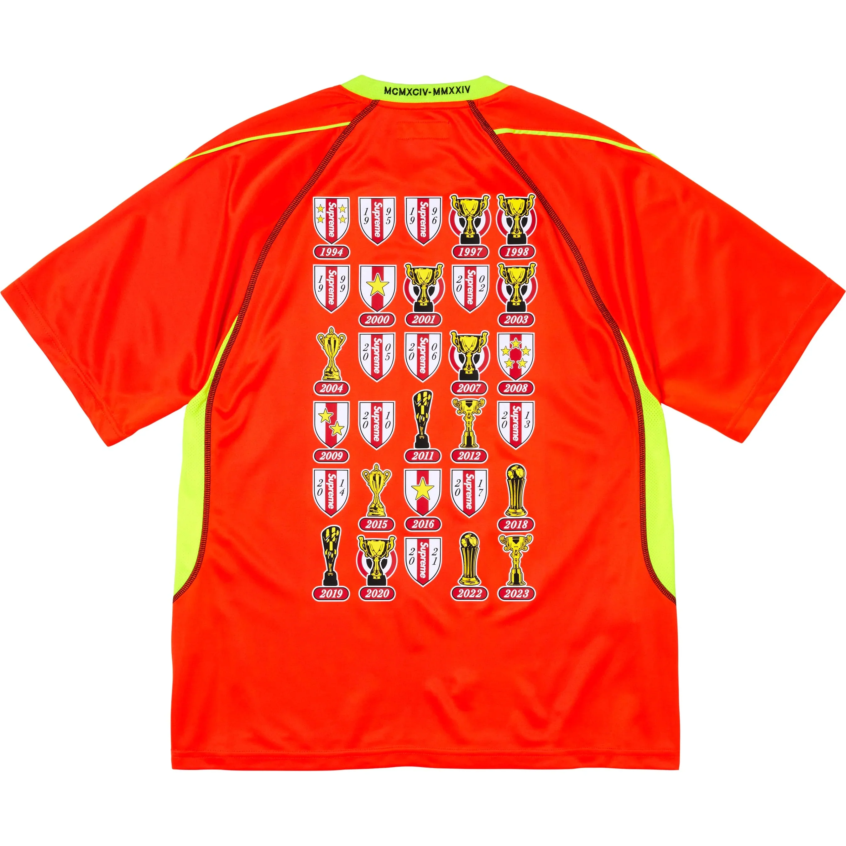 Supreme Jacquard Soccer Jersey Orange Set - Image 2