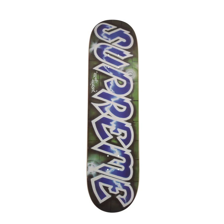 Supreme Lee Quinones Lee Logo Skateboard Deck Blue - Image 2