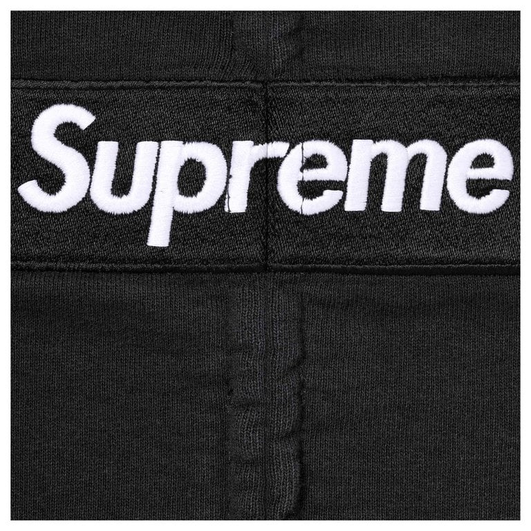 Supreme MM6 Maison Margiela Box Logo Zip Up Hooded Sweatshirt Black - Image 3