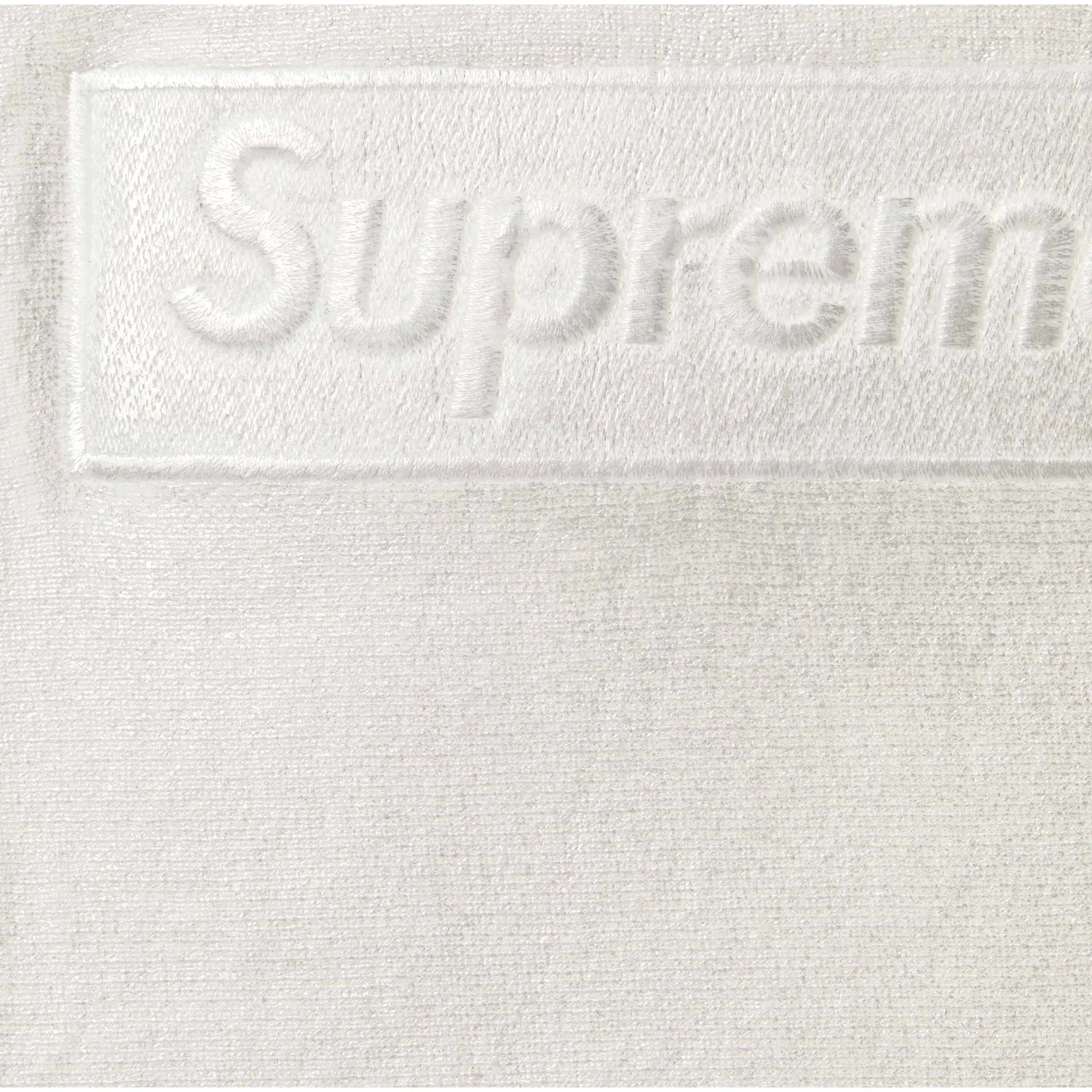 SUPREME/MM6 MAISON MARGIELA FOIL BOX LOGO HOODED SWEATSHIRT WHITE - Image 3