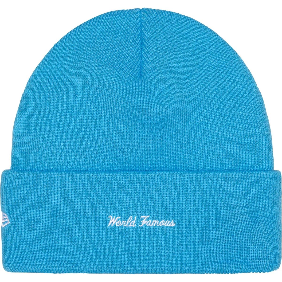 Supreme New Era Box Logo Beanie Cyan - Image 2