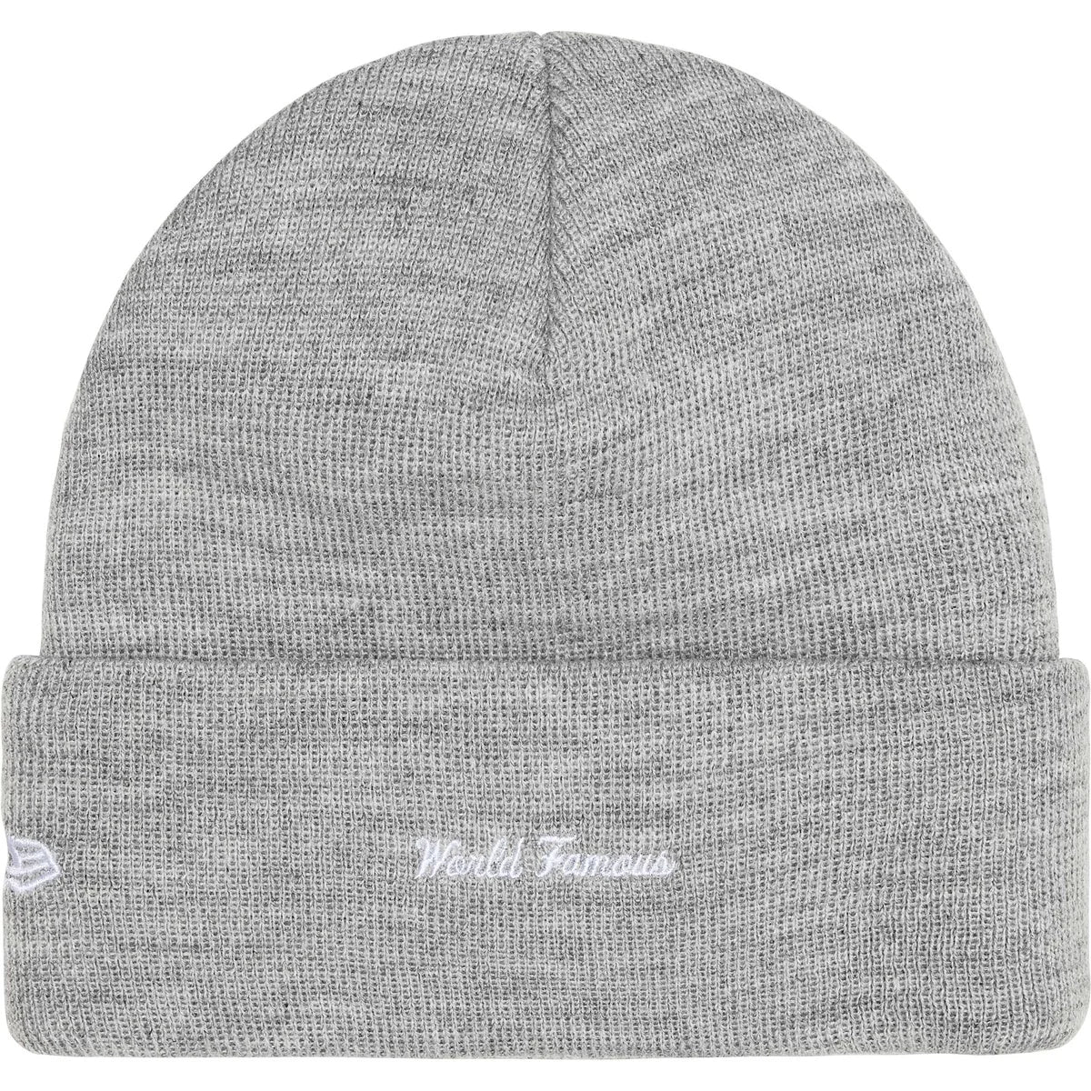Supreme New Era Box Logo Beanie Heather Grey - Image 2