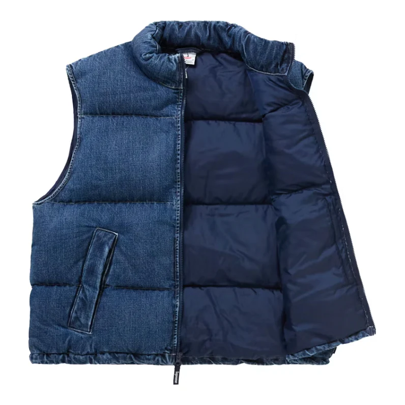 Supreme Nike Denim Puffer Vest Indigo - Image 2