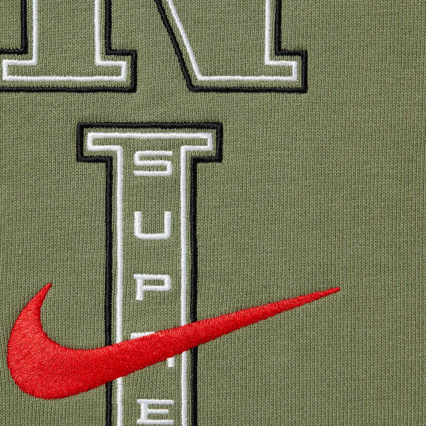 Supreme Nike Sweatpants Olive - Image 3