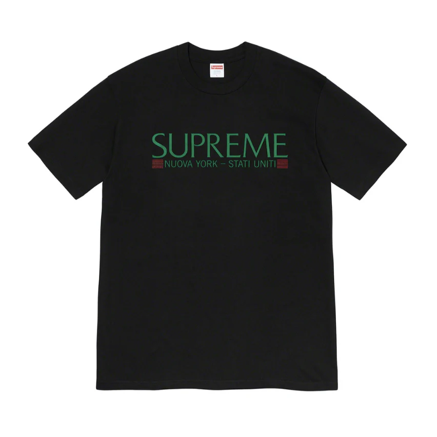 Supreme Nuova York Tee Black