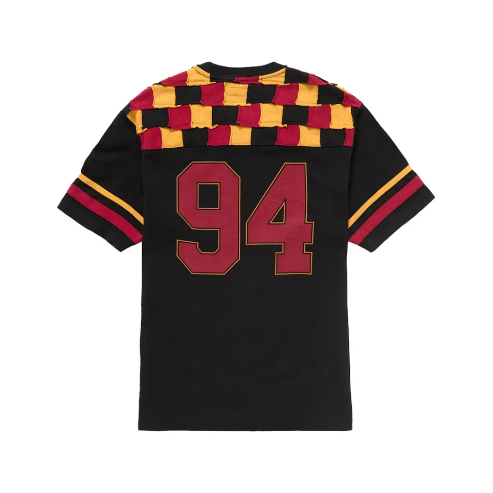 Supreme Patchwork Yoke Football Top Black - Image 2