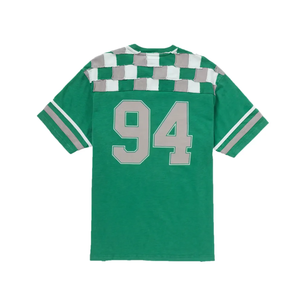 Supreme Patchwork Yoke Football Top Green - Image 2
