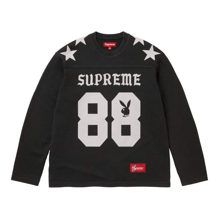 Supreme Playboy L/S Football Top Black