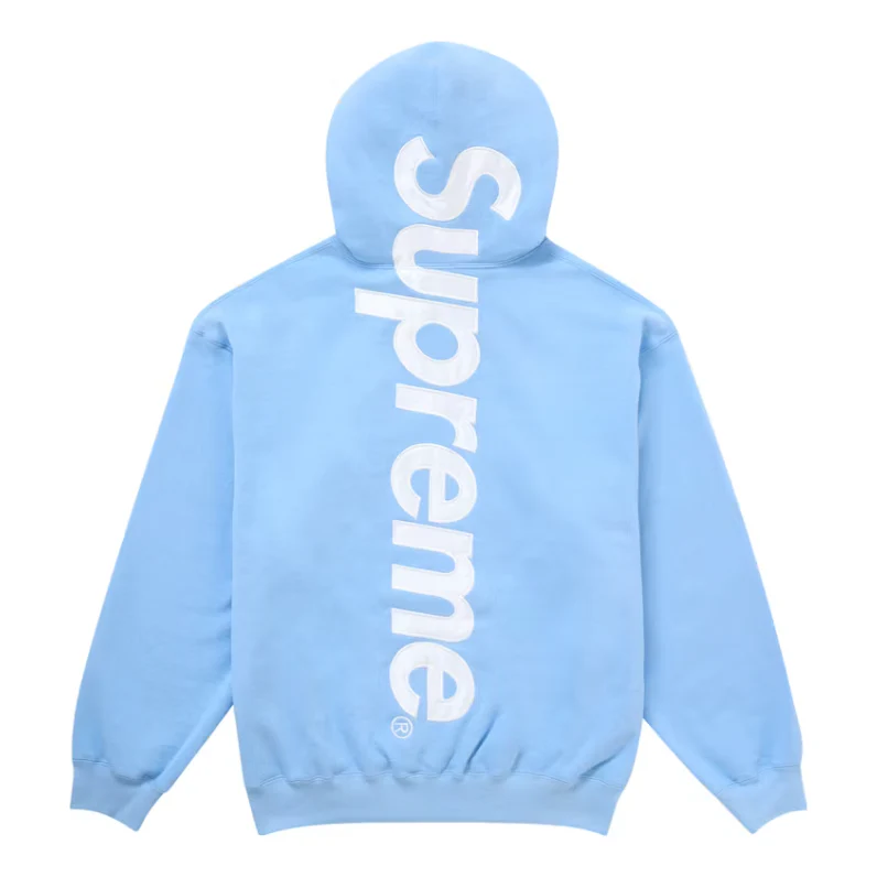 Supreme Satin Applique Full Tracksuit (FW24) Light Blue