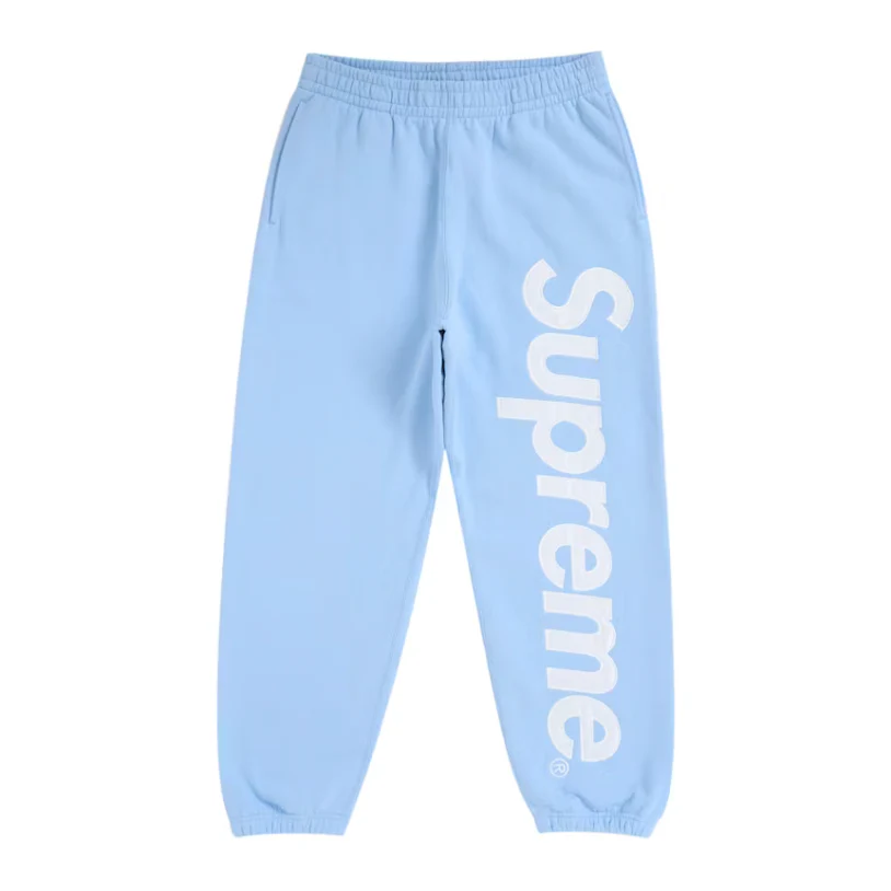 Supreme Satin Applique Full Tracksuit (FW24) Light Blue - Image 2