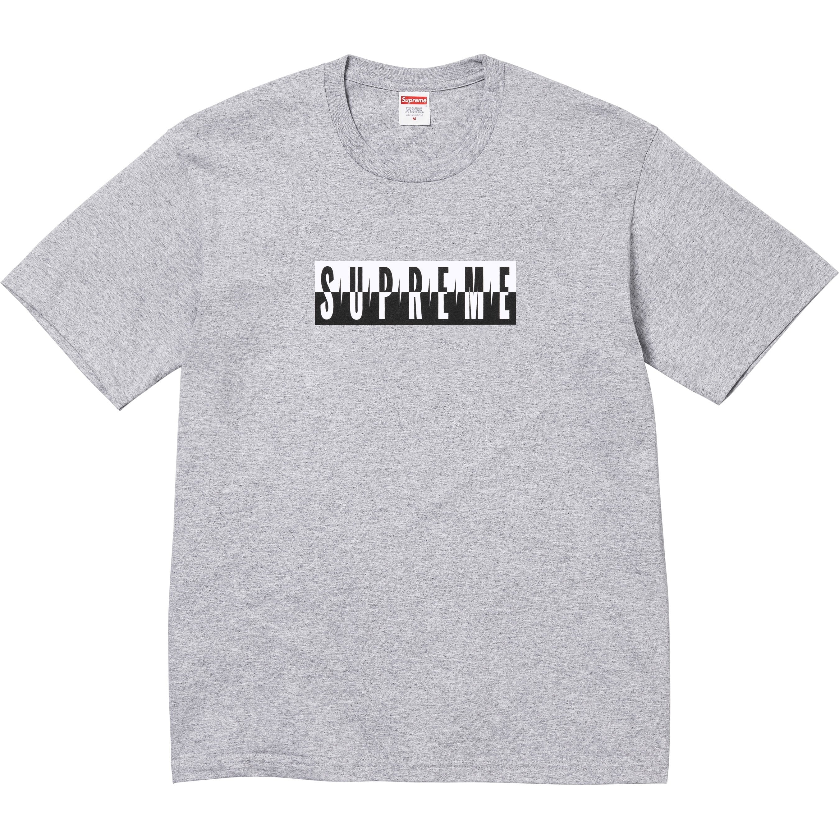 Supreme Split Tee (FW25) – Heather Grey