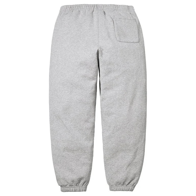 Supreme SS26 Satin Appliqué Sweatpant Grey - Image 2