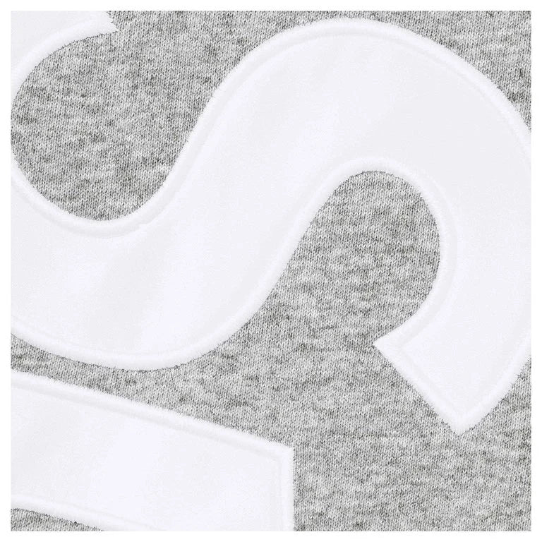 Supreme SS26 Satin Appliqué Sweatpant Grey - Image 3