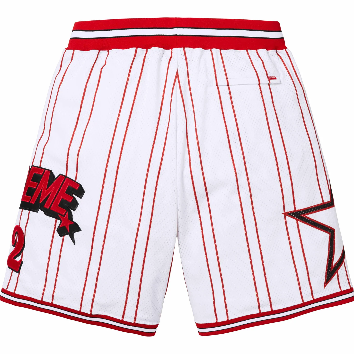 Supreme Star Basketball Short White - Image 2