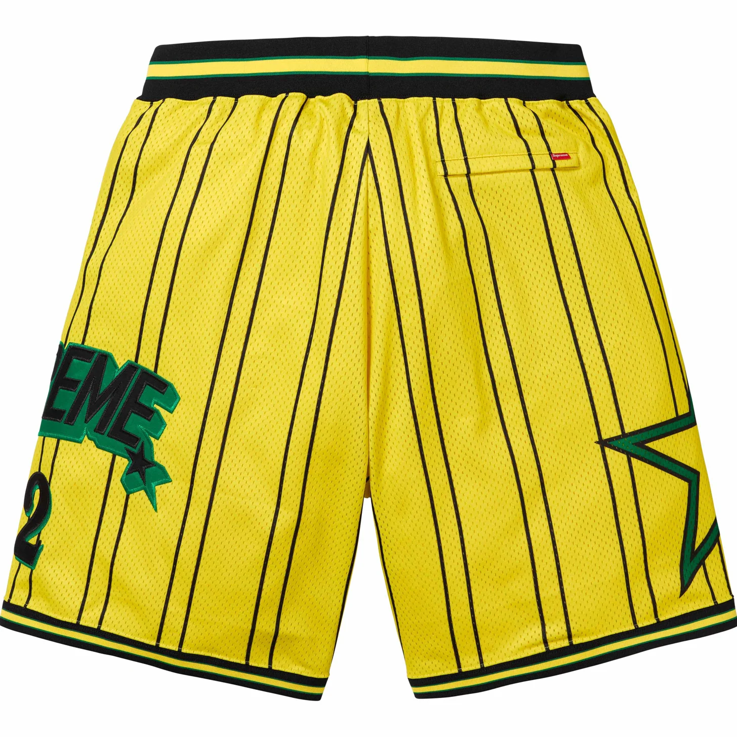 Supreme Star Basketball Short Yellow - Image 2