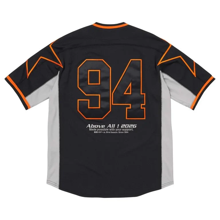 Supreme Stars Baseball Jersey Black - Image 2
