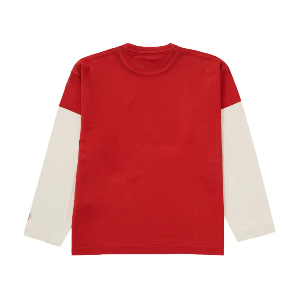 Supreme Stone Island L/S Top Red - Image 2