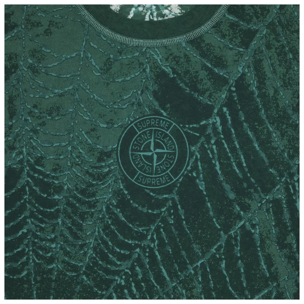 Supreme Stone Island S/S Top (FW23) Dark Green - Image 2