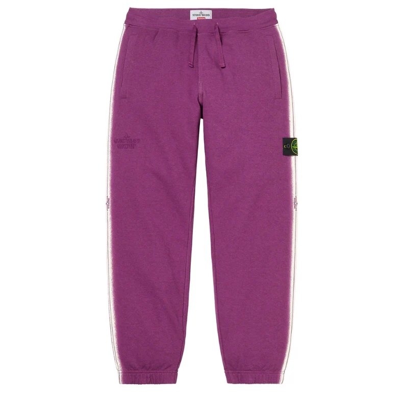Supreme Stone Island Stripe Sweatpant Purple - Image 5