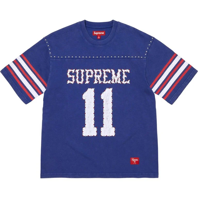 Supreme Studded S/S Football Top Royal